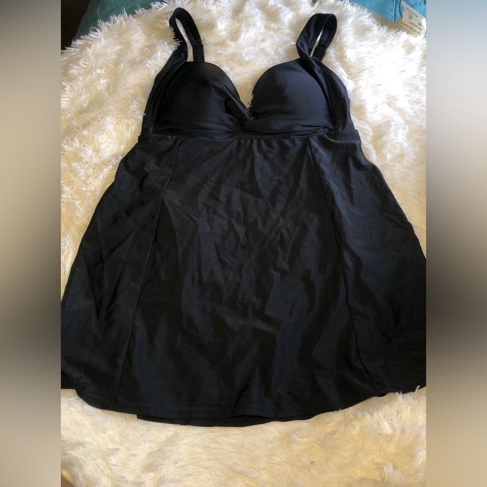 VENUS Black One Piece Swimsuit Dress size 16 NWOT - Picture 10 of 11